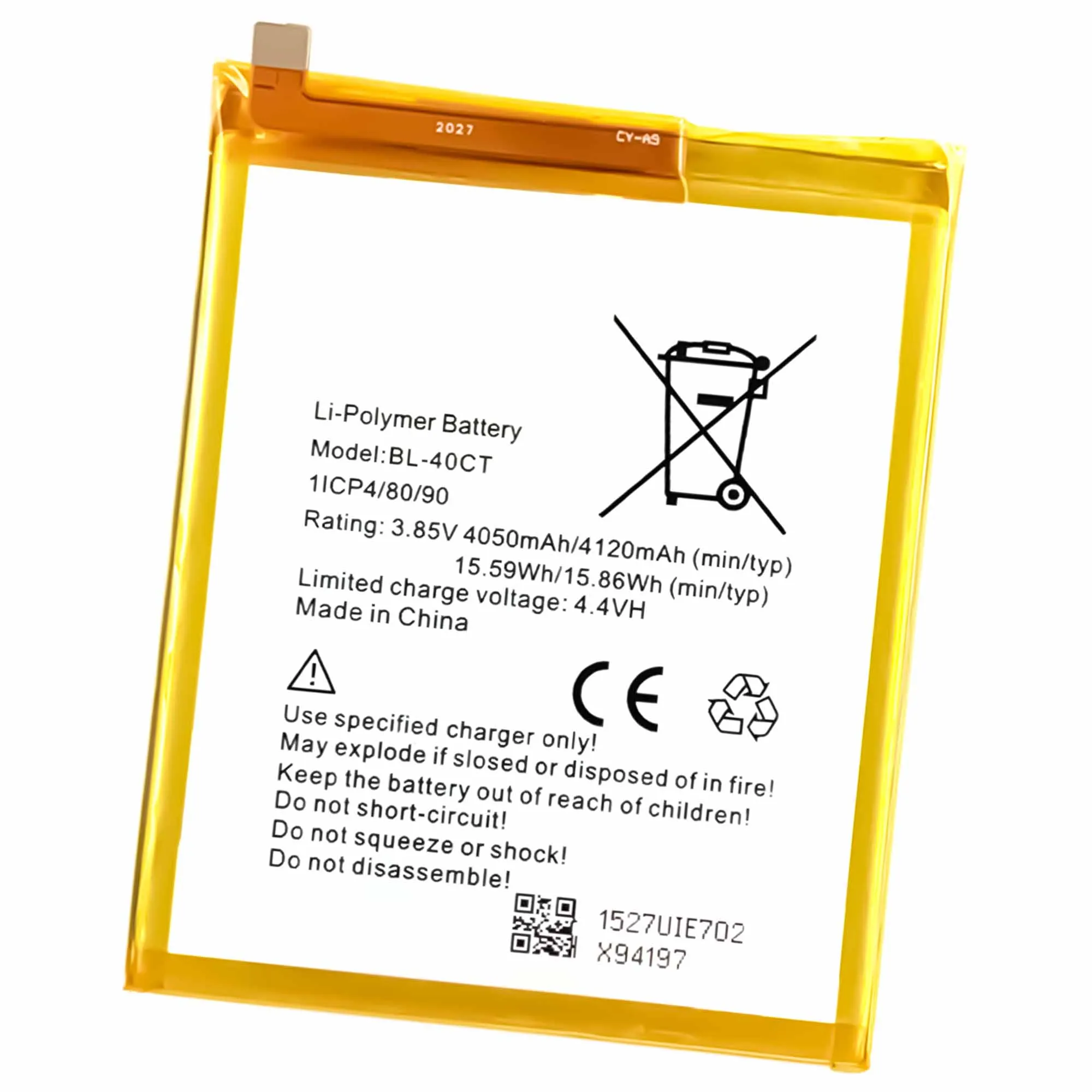 4050 мА/ч, BL-40CT батарея мобильного телефона для Tecno Phantom 6 plus батареи перезаряжаемые батареи