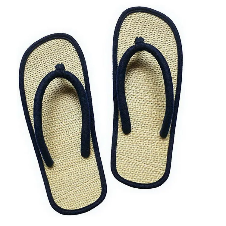 New Arrival New Design Bamboo Straw Flip Flops