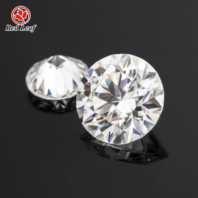 Redleaf High Quality Moissanite Round GRA Certificate Loose Moissanite for Silver Jewelry Gold Jewelry Making