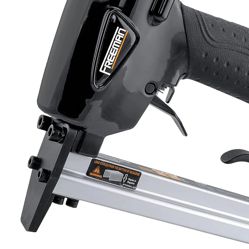 Freeman 7116 Pneumatic Upholstery Staple Gun 22 Gauge Fine Wire Air Stapler for Wood Picture Frame