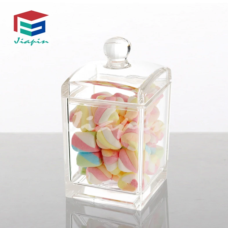 
Elegant Acrylic Candy box with lid acrylic store container for wholesale 