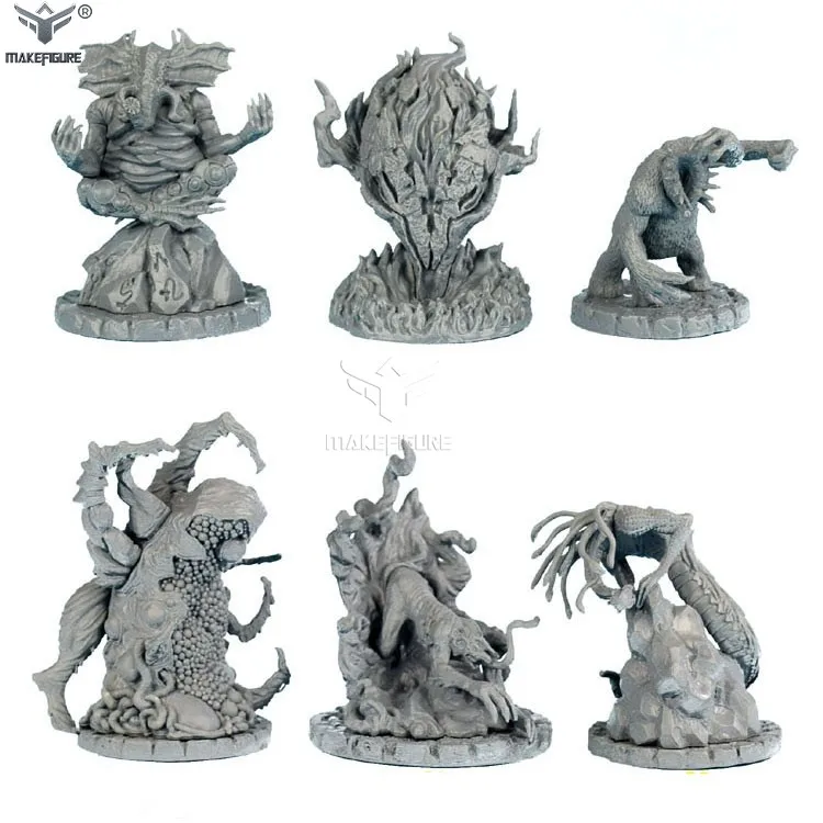 toy factory custom made pvc board game figures, create monster miniature toy plastic figurines, customized pvc toy figures