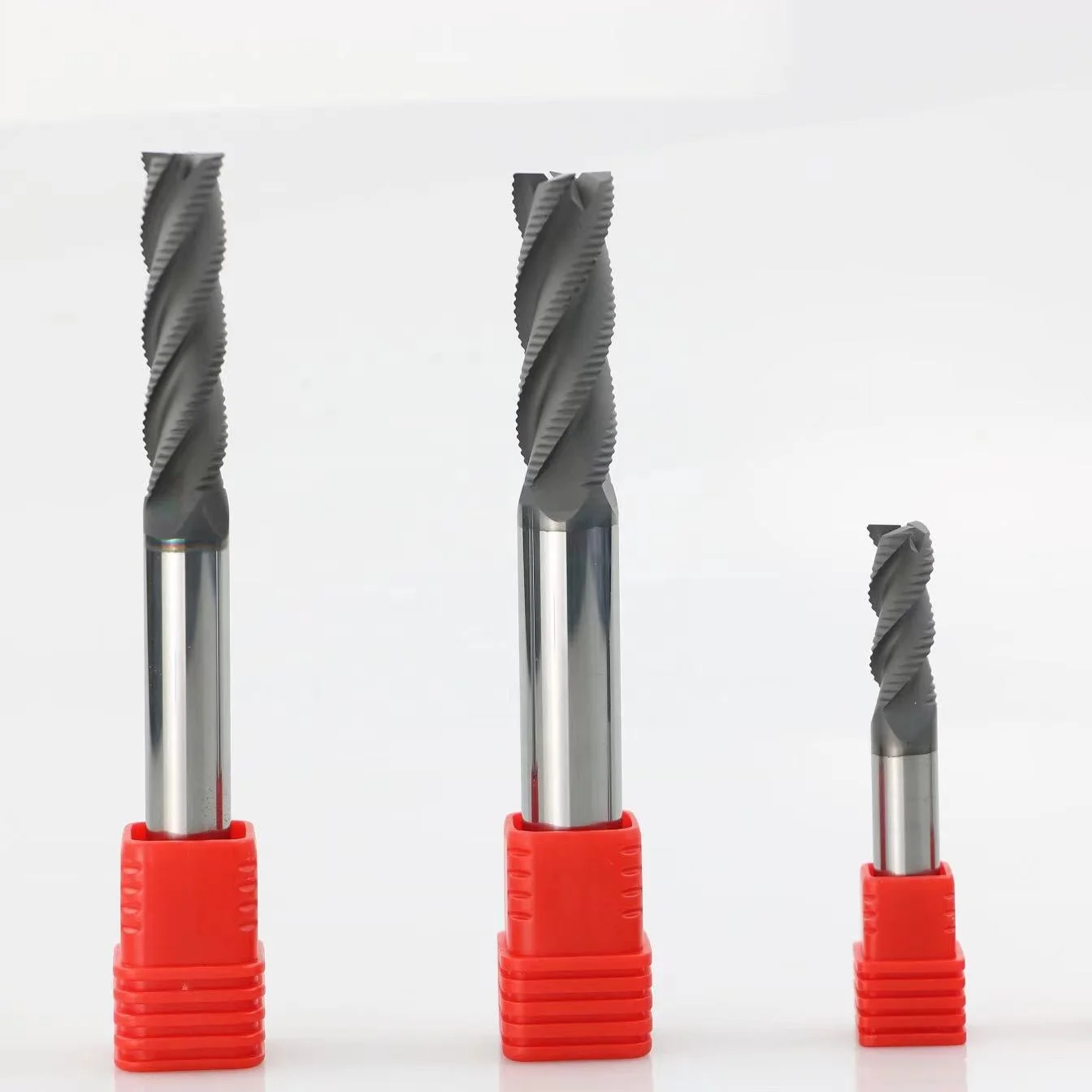 CVD diamond coated roughing end mill cutting for Graphite mold processing