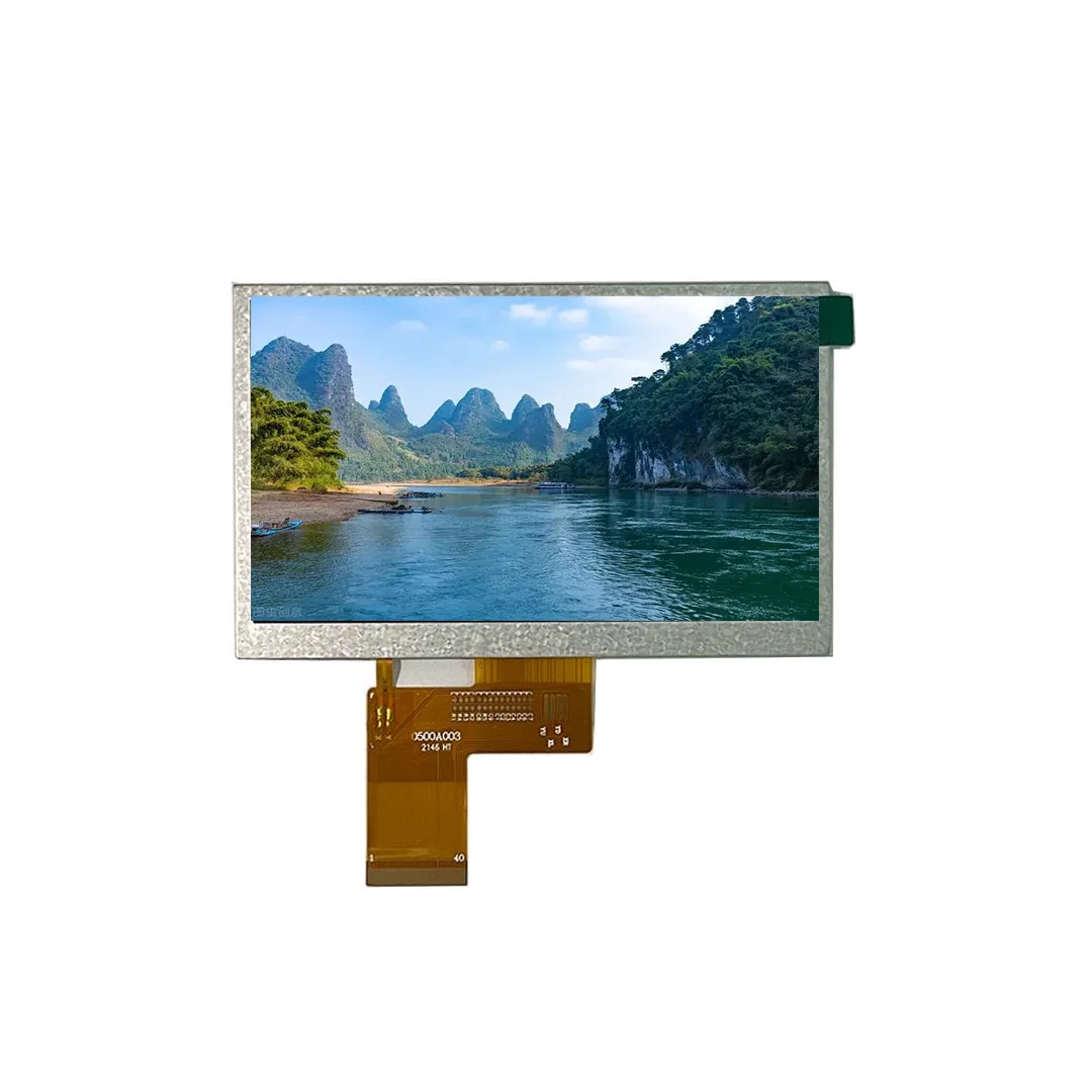 5 Inch 480*272 RGB 40 pin ST7257  customized touch screen tft lcd module display