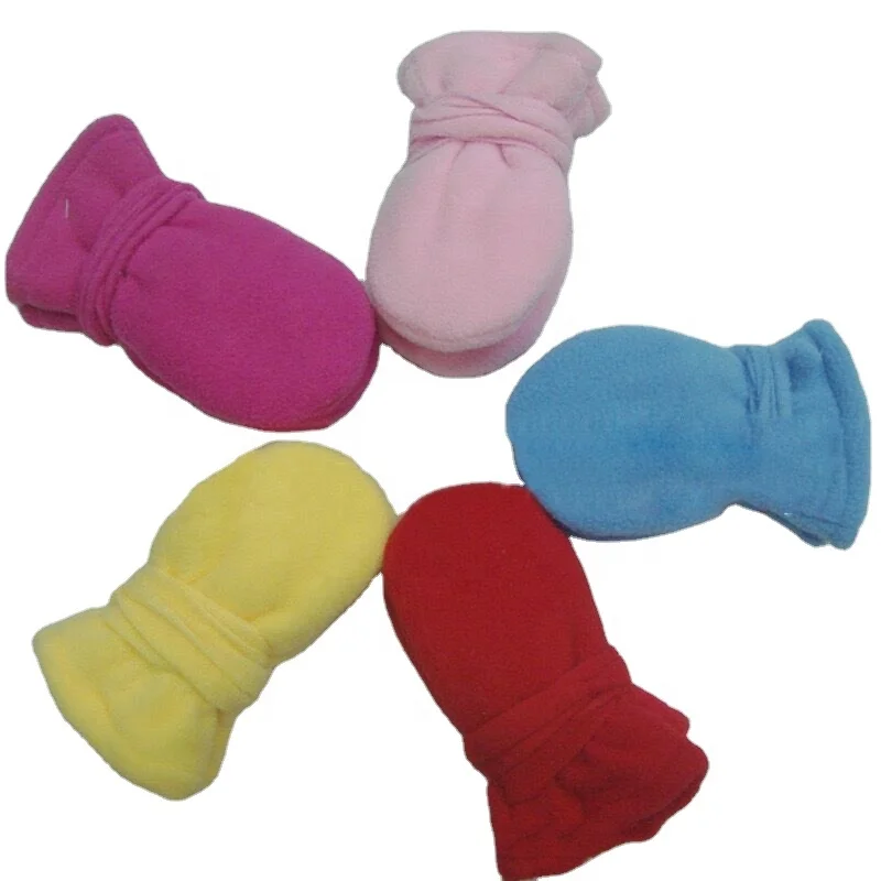 cheap wholesale custom baby fleece mitten glove with