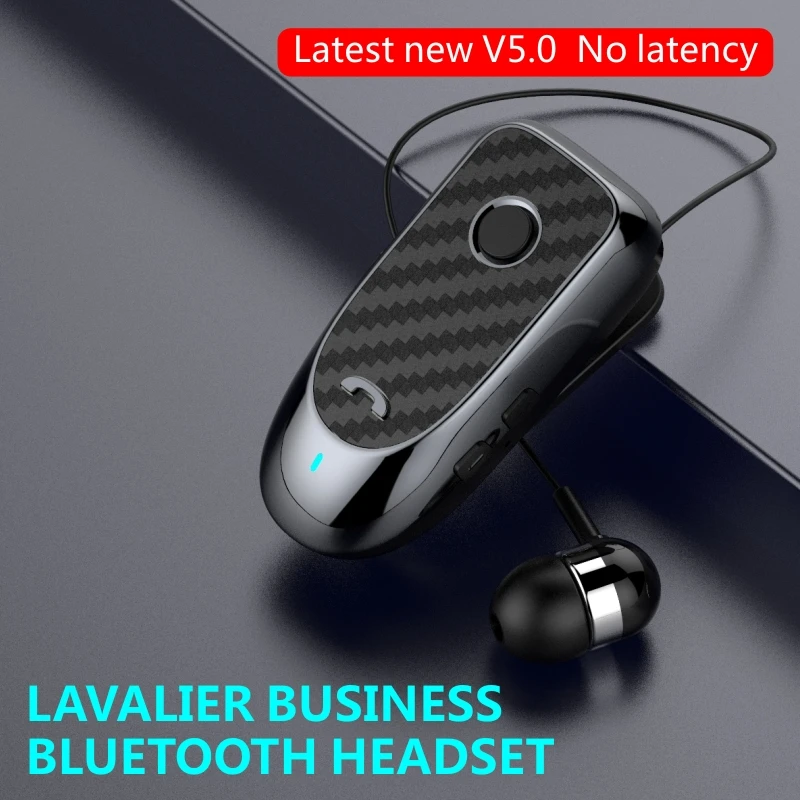 L2 Tws Wireless Headset V5.0 Call Vibration Retractable Clip Lavalier Business Headphone Mono Business Earphones