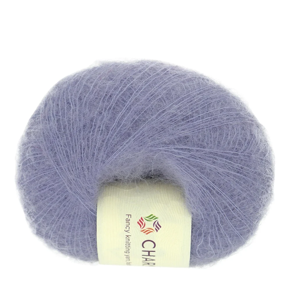 Charmkey Pure Colors 70% Mohair 30% Wool Yarn Smart Knitting