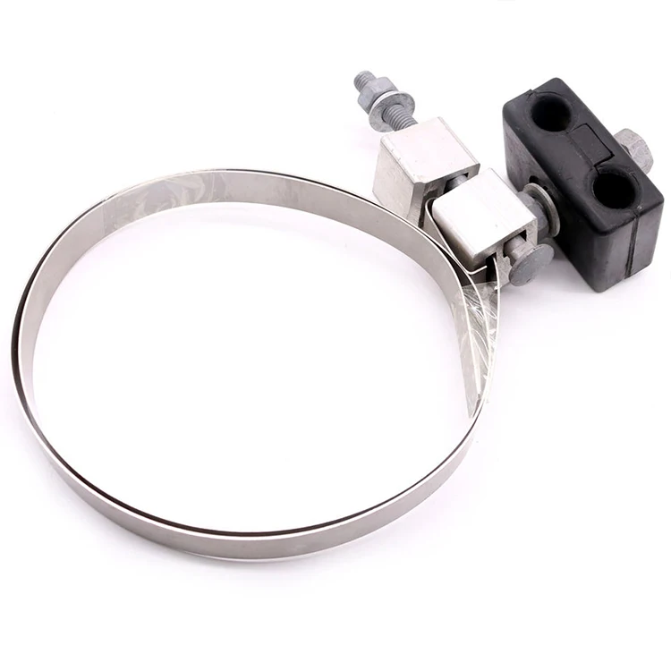 Electric pole clamp Down Lead Clamp for Pole and Tower