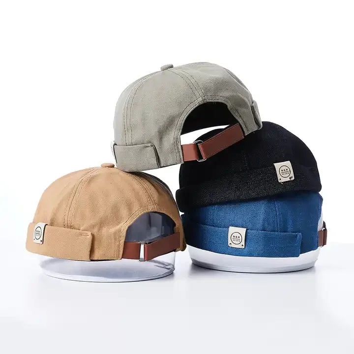 Wholesale High Quality Blank Hat Without Bill Custom Your Own Logo No Visor Cap Multi Color Choice Blank Brimless Hats