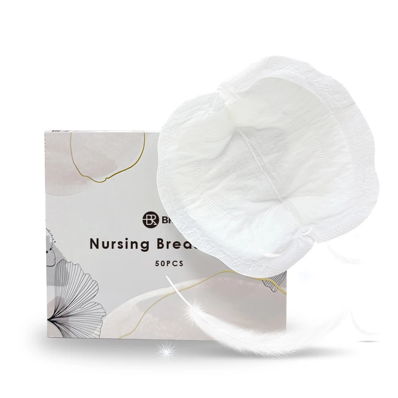 Preventing Breast Milk Leakage Private Label Individually Packaged Bamboo Organic Cotton Wholesale Nursing Pads Disposable