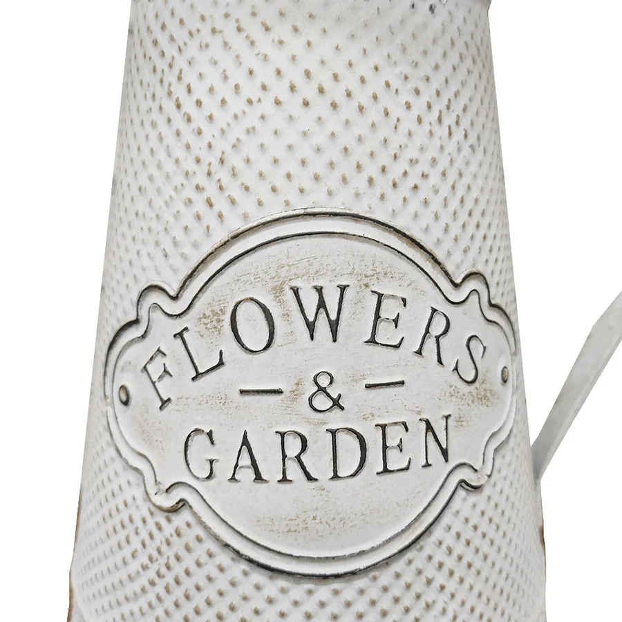 Luckywind Flower Plant Watering Can Wholesale, Rustic Zinc Water Jug Custom White Small Garden Toy Indoor Metal Watering Can