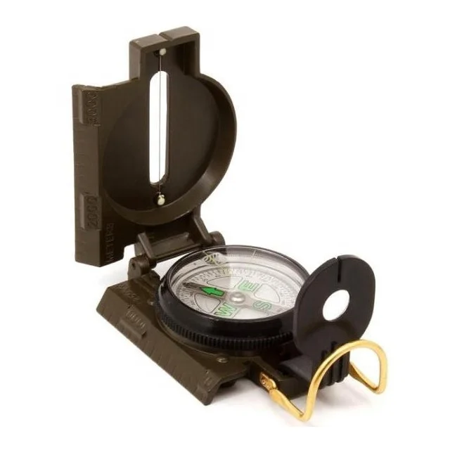Оптовая продажа индивидуальный металлический военный стиль Lensatic Компас для похода армии туризма кемпинга на открытом воздухе навигационный Компас для кемпинга
