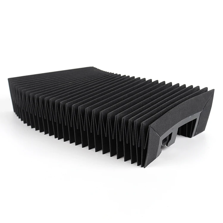 Flexible Linear Guide Rail Fabric Accordion Shield