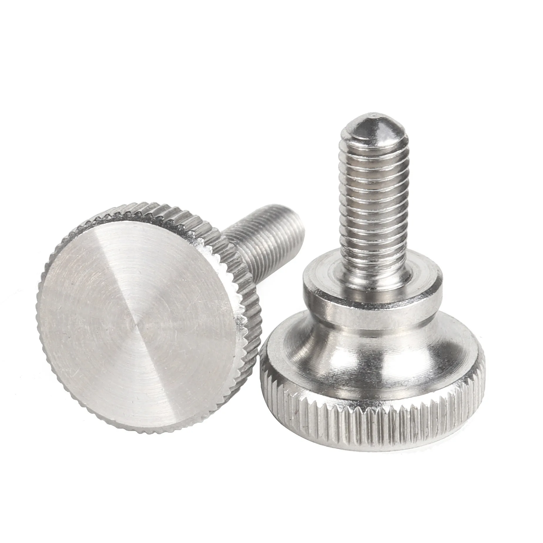 304 stainless steel M2/M2.5/M3/M4/M5/M6/M8/M10/M12 high head knurled hand screw bolts Large Head Step Knurled Bolt hand twist st
