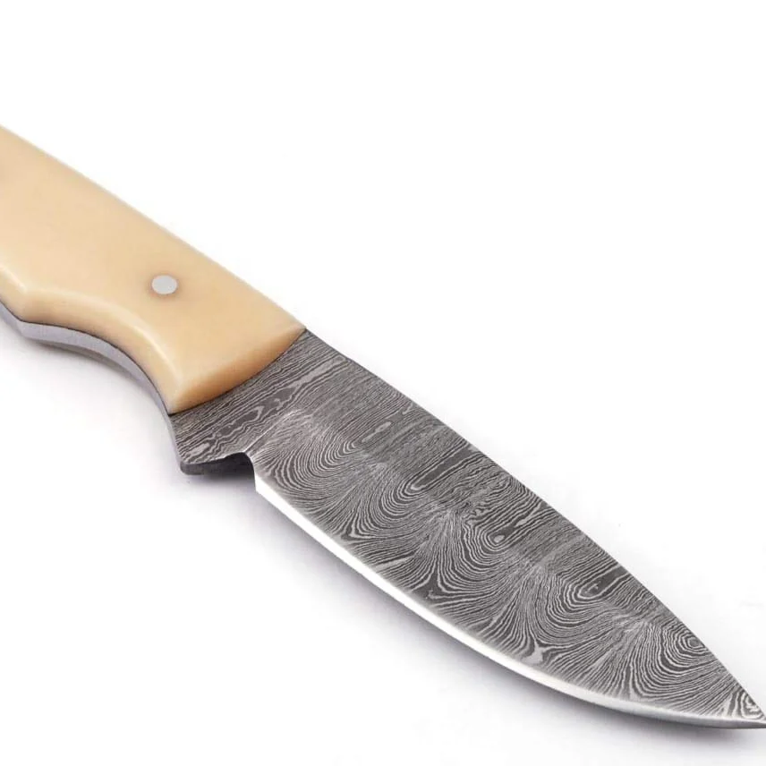 Дамасский нож ручной работы, 8,00 дюймов, с ручкой в виде Верблюжьей Кости, GEE-533