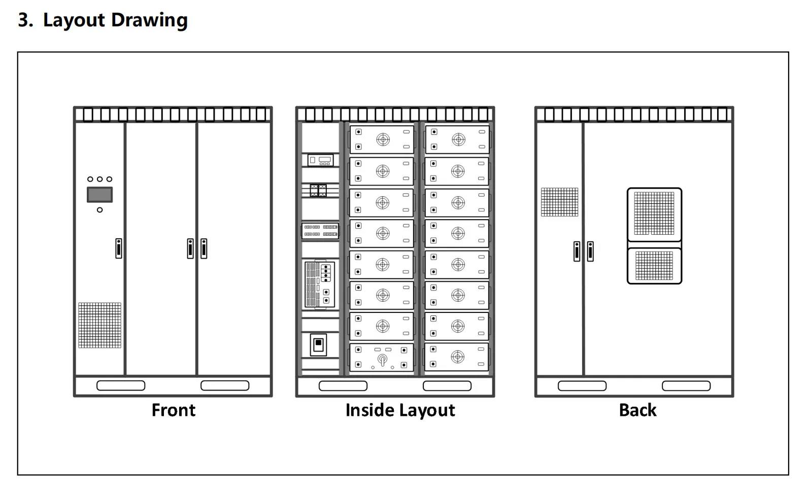 50kw 100kw Solar Inverter with Battery 100kwh 200kwh 215kwh 500kwh for Energy Storage System