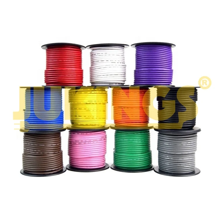 16 Gauge Automotive Copper Wire Cable for Truck Motorcycle RV Motorhome General Purpose 100foot Spoil Yellow PVC Insulated Rohs