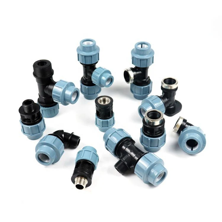 Drip irrigation hdpe pipe fitting water pipe pp compression fitting