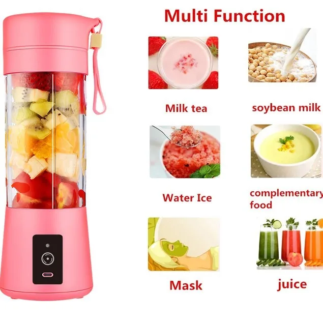 Portable Electric Fruit Juicer USB Mixer Mini Food Processor Personal Blender Cup Juicer Blenders
