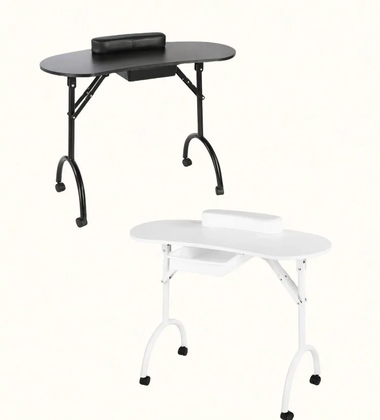 Новый узорчатый стол для ногтей с легким портативным складным столиком присоской салона красоты Маникюрный Стол