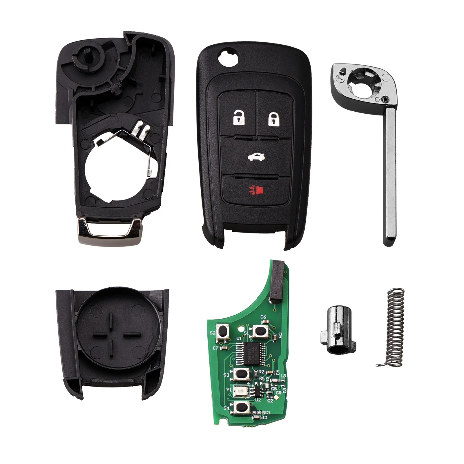 Wholesale OEM 4 Buttons Car Key Fob Remote For2015 2016 2017 2018 2019 Chevrolet Camaro Cruze* Equinox 315MHz FCC ID:OHT0106051