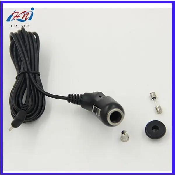 Car cigarette lighter terminal harness German cigarette lighter plug extension wire 12-24V cigarette lighter bullet head harness