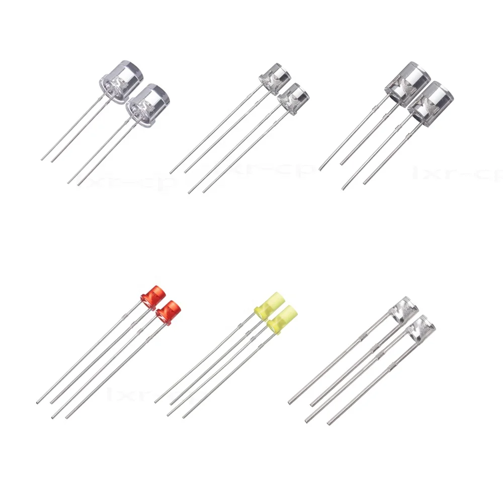 F5 Flat Head 5mm LED Light Beads Colorful Slow-Flashing Straight Lamp with Unique Design