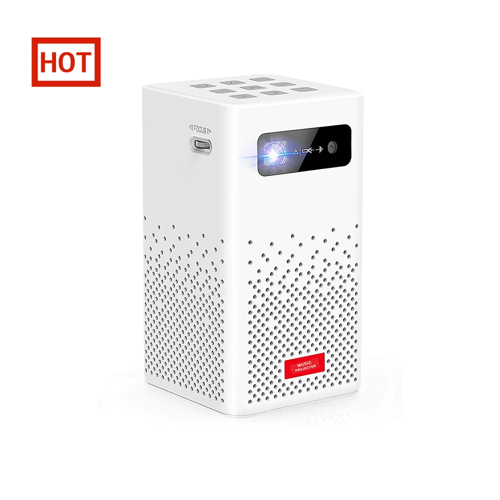 4K 3D Smart Android Mini Pocket Projector Led DLP Portable Wifi Beamer for Smartphone Tablet Mobile Phone Projector