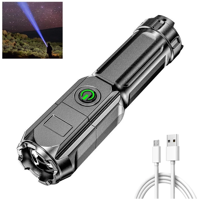 Flashlight Strong Light Rechargeable Giant Bright Xenon Special Forces Home Outdoor Portable Led Luminous Flashlight