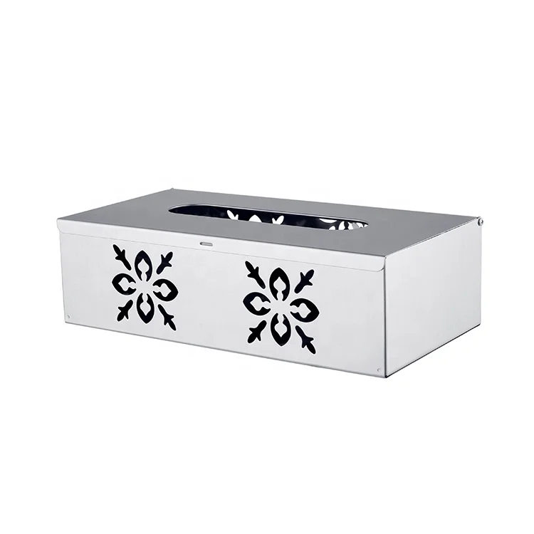 Rectangle Metal Napkin Organizer Facial Tissue Case Paper Box Napkin Dispenser for Home
