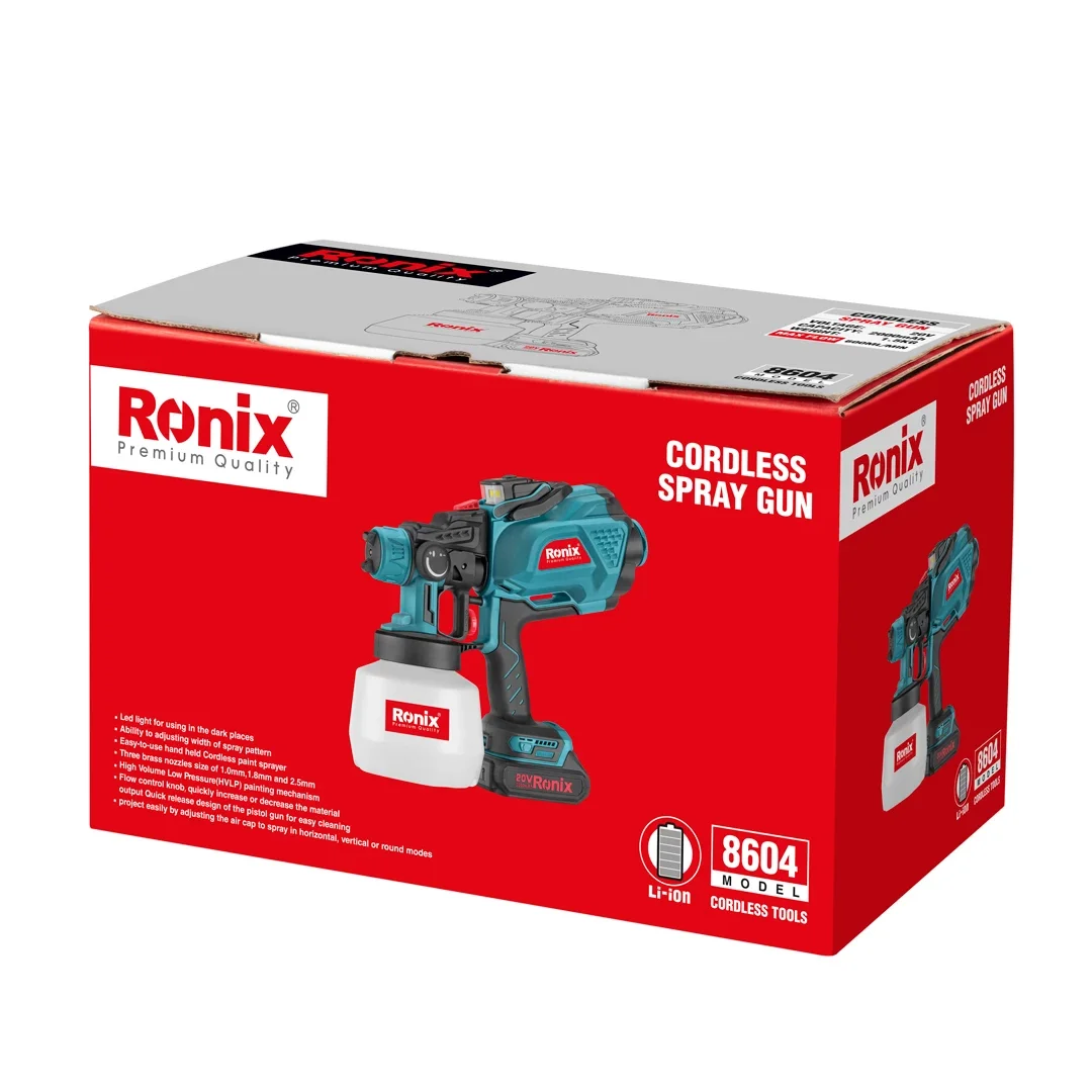 Ronix 20 В 1200 мл портативный беспроводной литиевый Электрический распылитель с аккумуляторной батареей