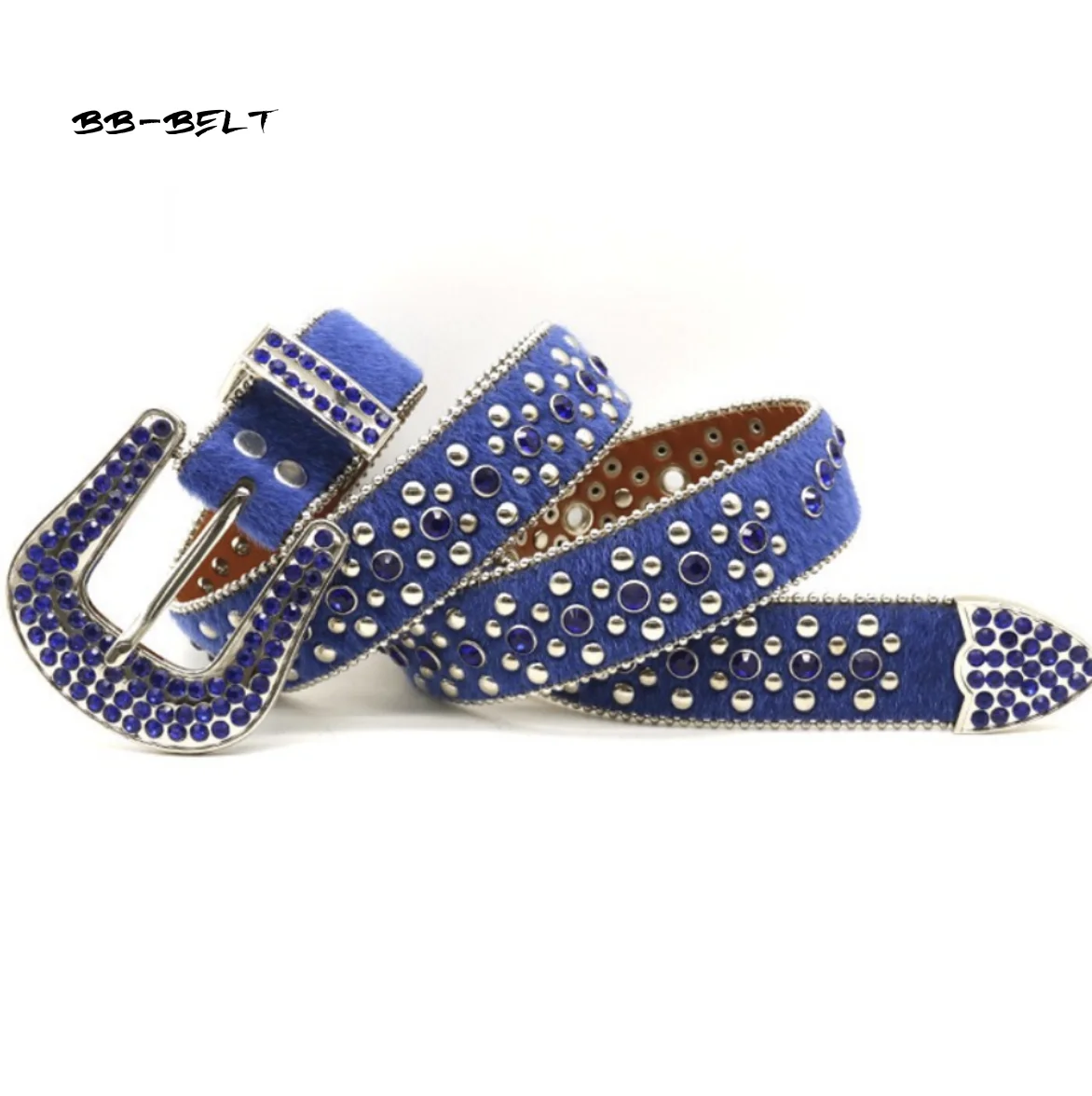 [Buyer service link] Manufacture Luxury Crystal Rhinestone Belts Men Women Unisex Studded Western Sparkle Designer Leather Belt