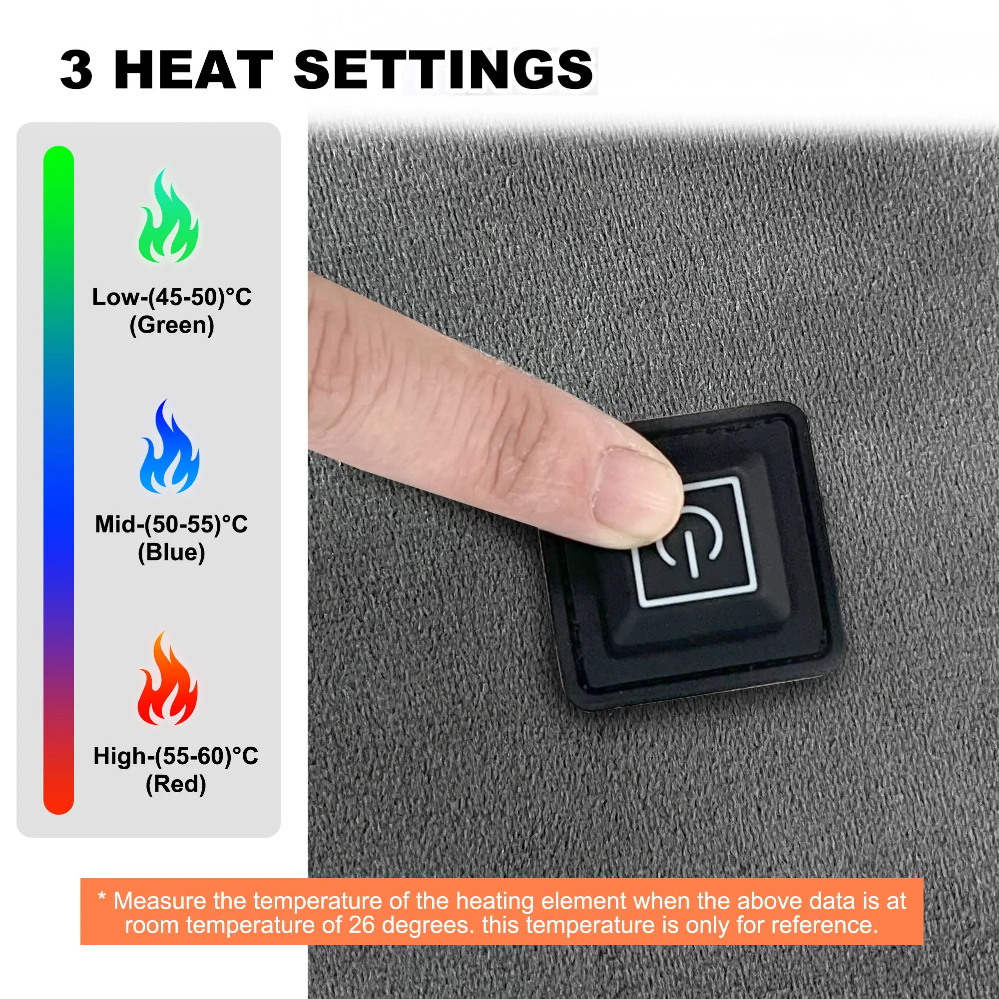 Mydays Outdoor Thicken Soft Comfortable Wool Fabric USB Heated Seat Cushion For Office Chair Home Sofa