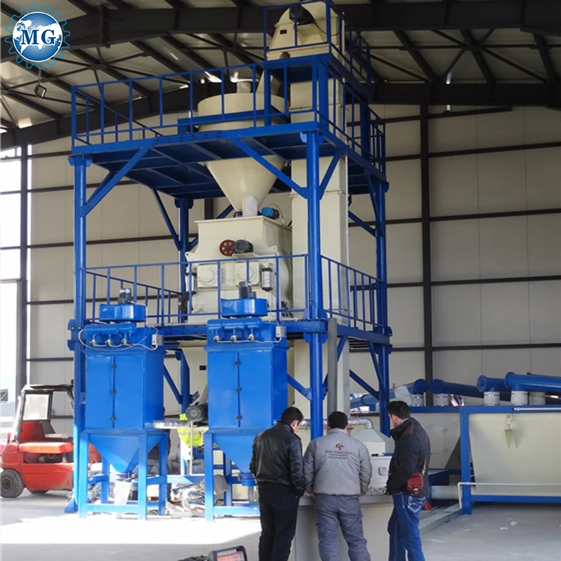 Low Investment Money Earning 10-12T/H Dry Mix Mortar Plant Ceramic Tile Adhesive Making Machine Prices for Sale