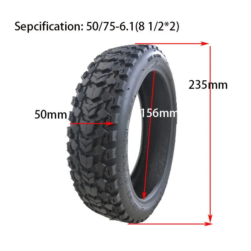 8.5 Inch Off-Road Tubeless Tire 50/75-6.1 (81/2*2) out Tire For M365 pro pro2  Electric Scooter