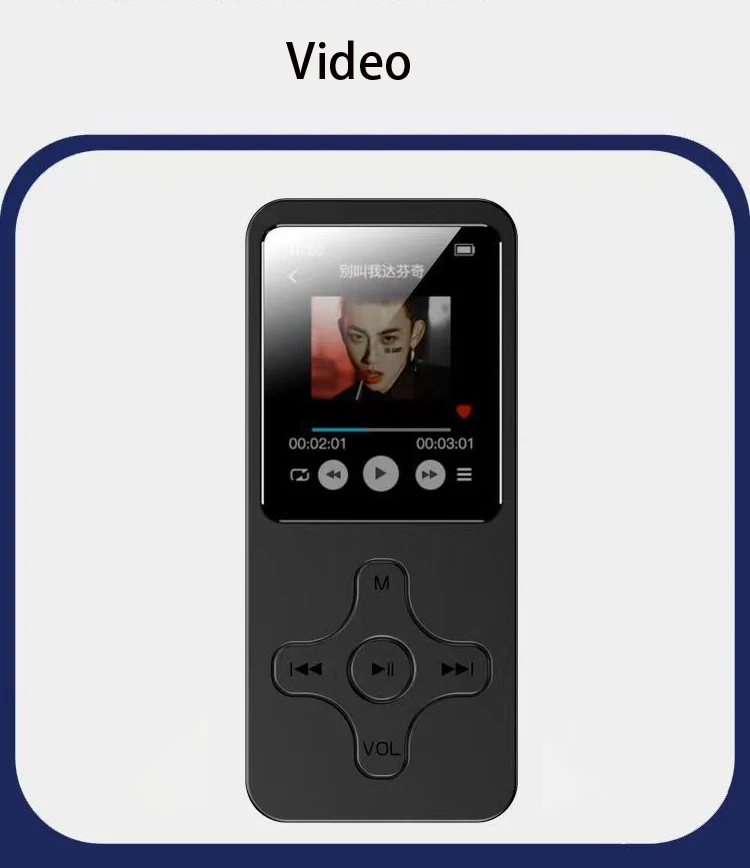 custom High quality digital blue tooth MP4 Player Portable mini Audio Video mp3 music Players with screen
