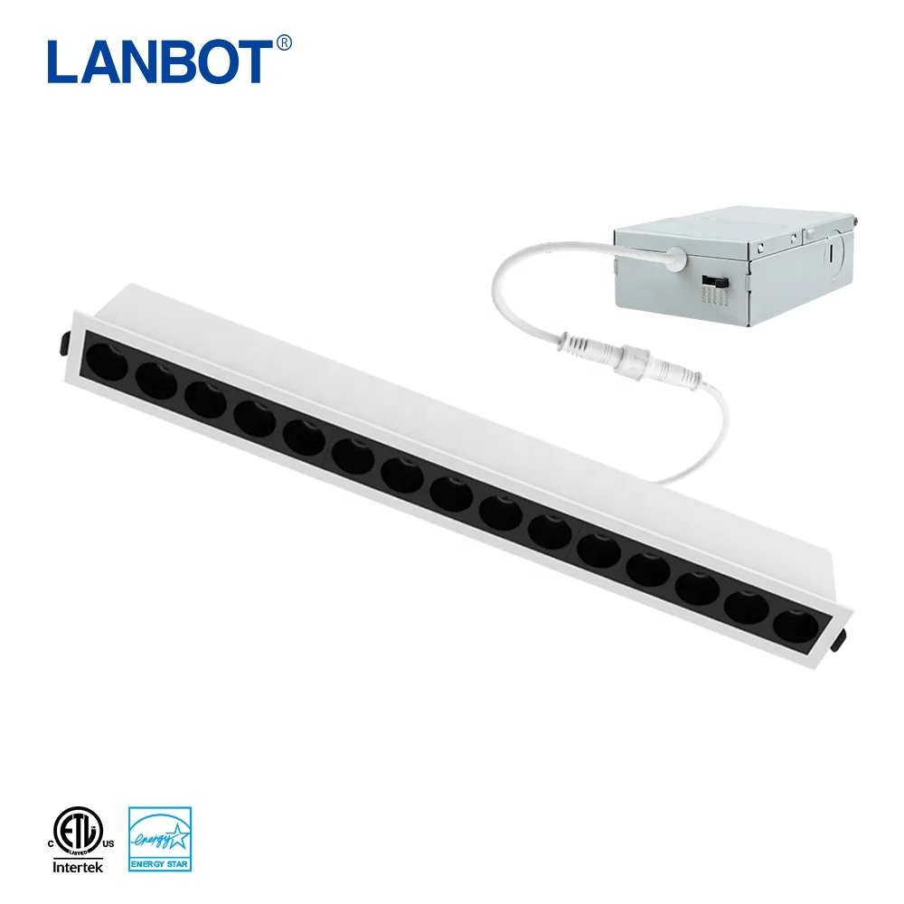 10W 20w 30w kitchen acrylic products surface mounted recessed ceiling hanging lamp office pendant led linear light