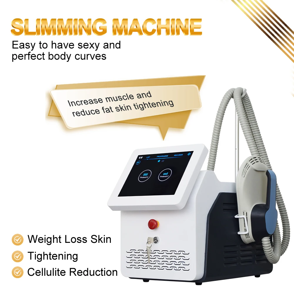Ems 2 Handles Body Sculpt Machine For Fat Burner Body Slimming With Ems training fitness body-sculpting machine muscle building