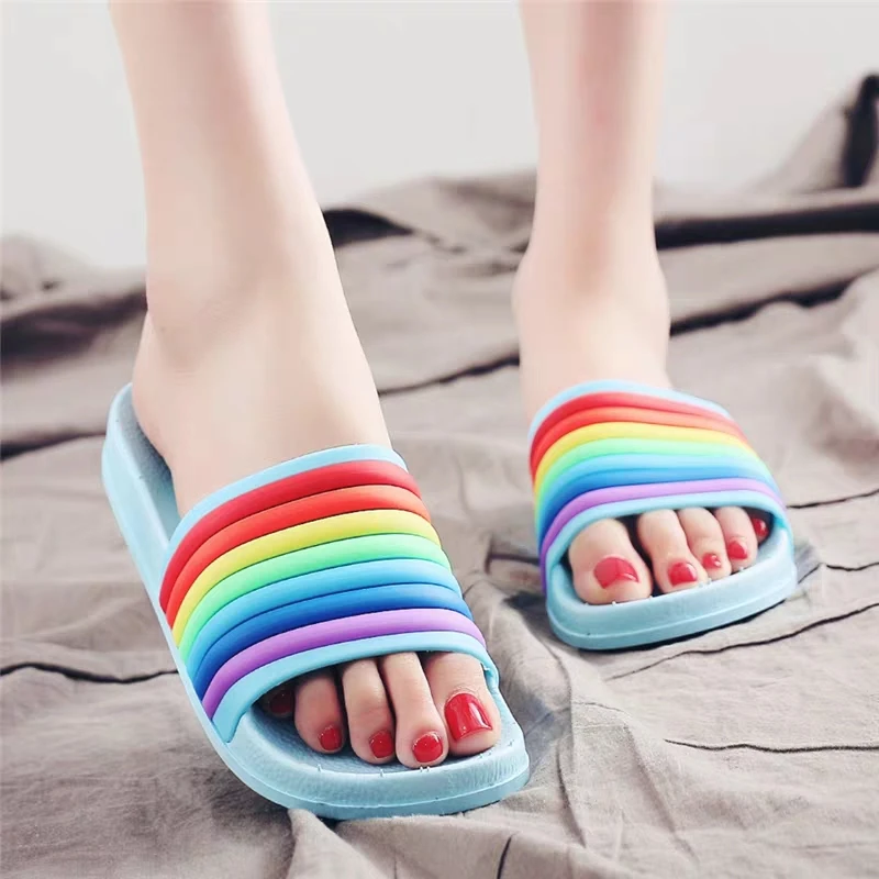 Новейший дизайн, женские летние тапочки с индивидуальным логотипом, женские брендовые сандалии-Желе Eva на плоской подошве