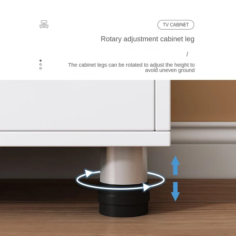 New Luxury Modern Home TV Cabinet Scandinavian TV Cabinet Tea Table Set Wooden Living Room TV Cabinet