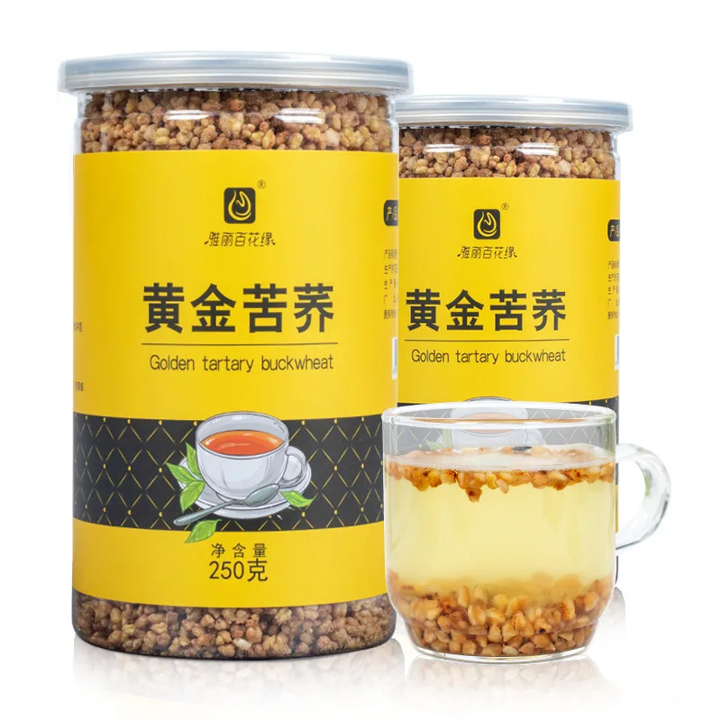 Wholesale customized gold tartary buckwheat tea canned 250g buckwheat tea wholesale black tartary buckwheat tea