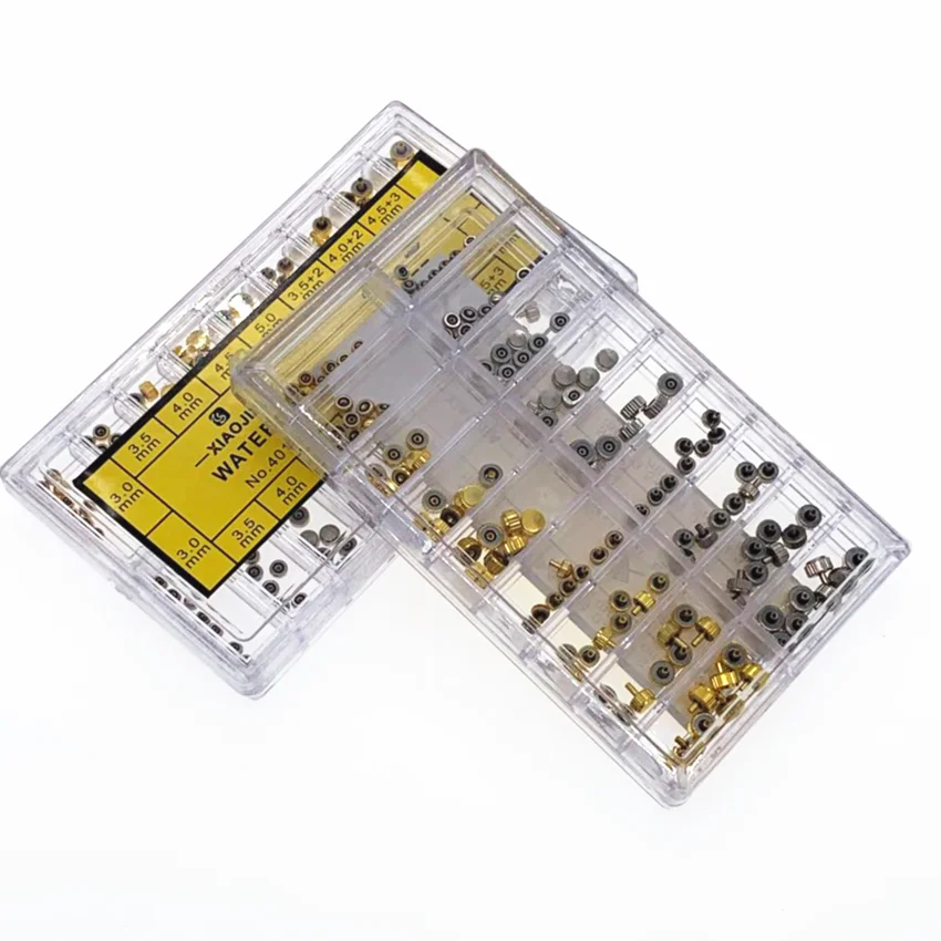 
140pcs Metal Waterproof Watch Crown set Watch Replacement Crown part 