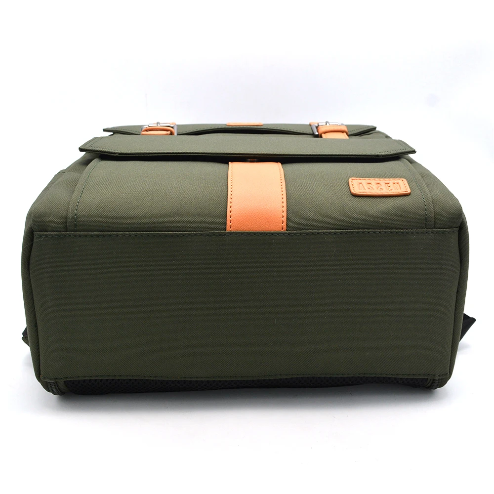 professional Outdoor custom Shockproof Waterproof Multi Functional Large Leather Dslr Camera video Backpack bag Rucksack