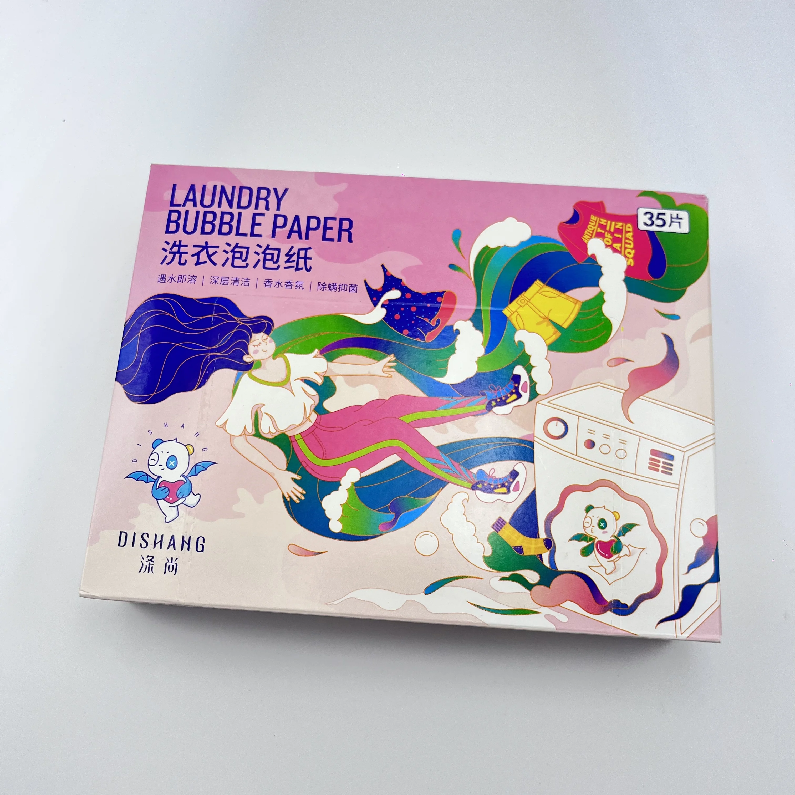 Eco-Friendly Disposable Laundry Detergent Sheets Antibacterial  Stain Removal Fragrance Whitening Clothes