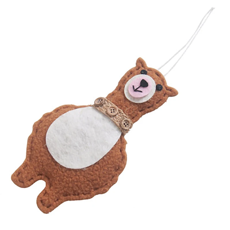 Christmas Hanging Ornaments 4 Pcs Llama Alpaca Pendants for Christmas Tree Decoration