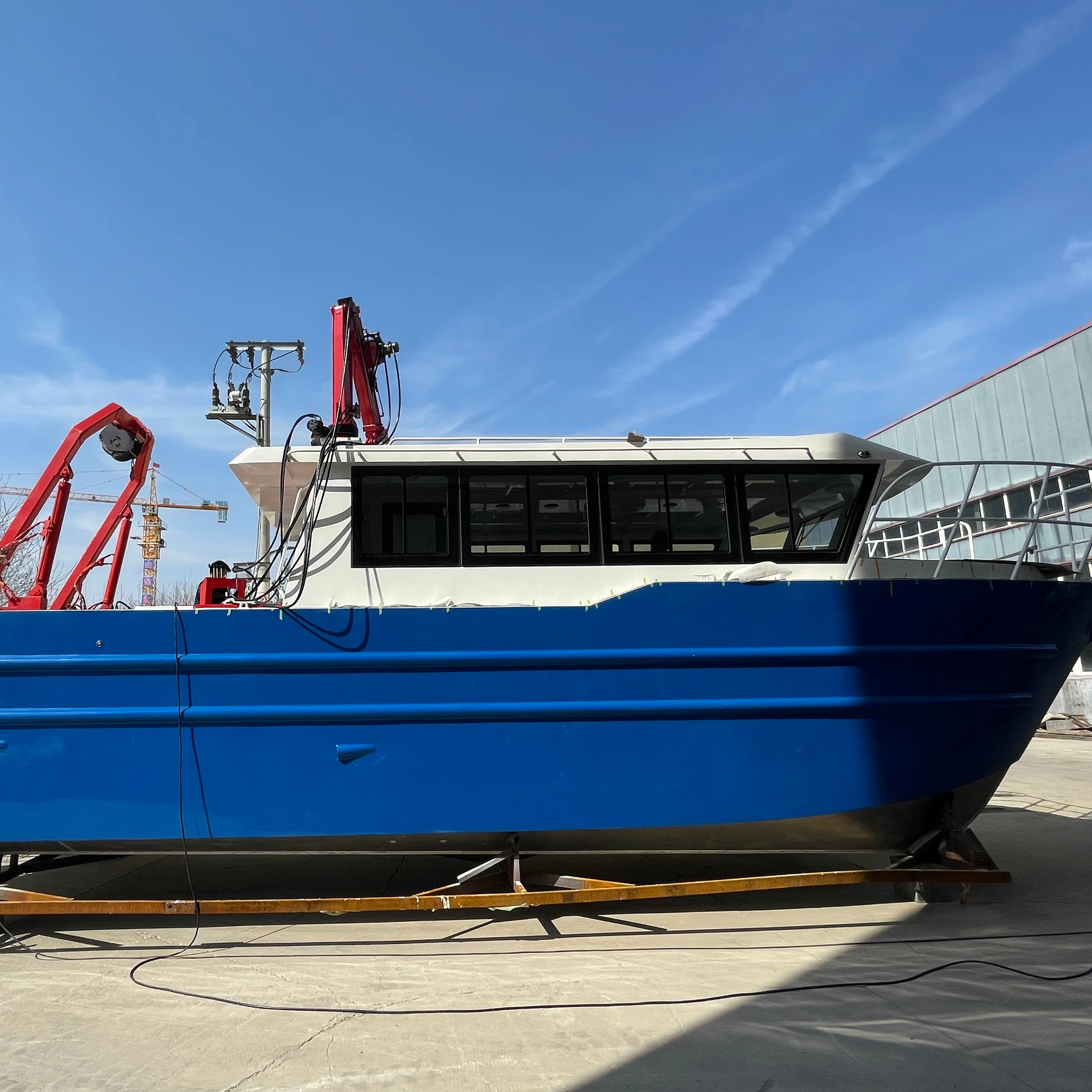 11.6m x 3.9m Deep sea Aluminum survey Boat commercial fishing Boat Catamaran for sale