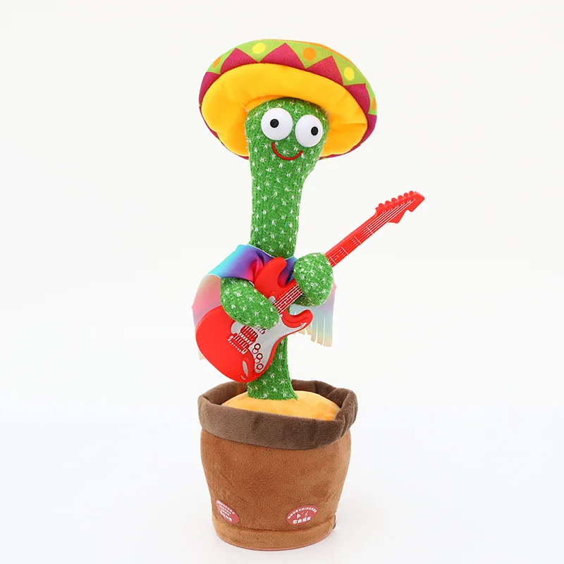 2022 Wearing Traditional Mexican Costume Speaking Electronic Dancing and Singing Plush Twisting Cactus
