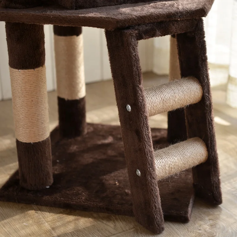 Natural Paradise Cat Tree Condo pet house Tower Cat Furniture for small Cats