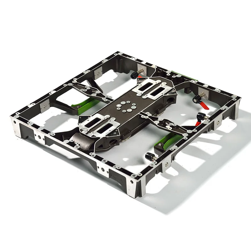 FM oem Die Casting Parts Fabrication service aluminum Indoor HD LED display wall frame shell case housing 600*337.5 cabinet