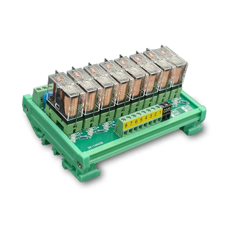 Hot sale China kit supplier DC24V DIN Microcontroller development control MCU 8 channel plc relay module